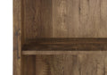 48" Brown Distressed Wood Adjustable Four Tier Bookcase