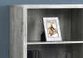 48" Brown Distressed Wood Adjustable Four Tier Bookcase