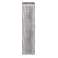 48" Brown Distressed Wood Adjustable Four Tier Bookcase