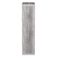 48" Brown Distressed Wood Adjustable Four Tier Bookcase
