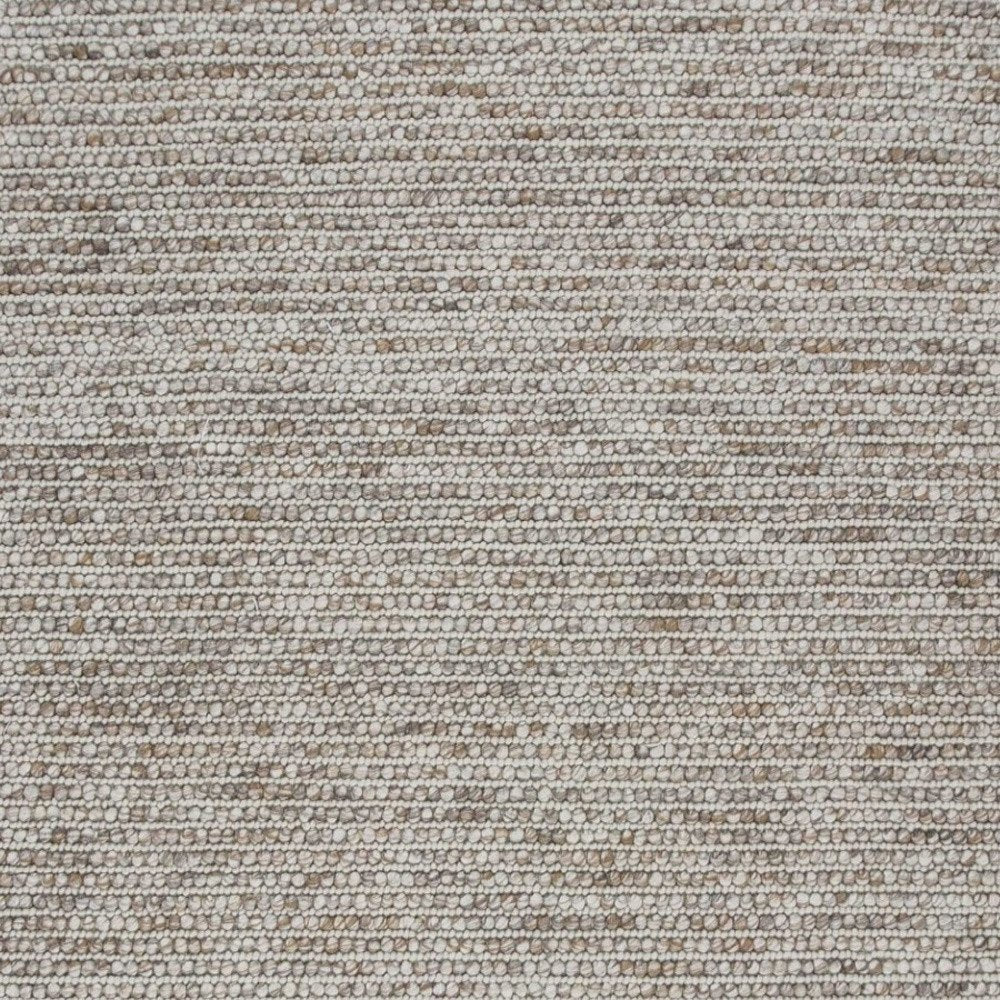 5' X 7' Natural Wool Hand Woven Area Rug
