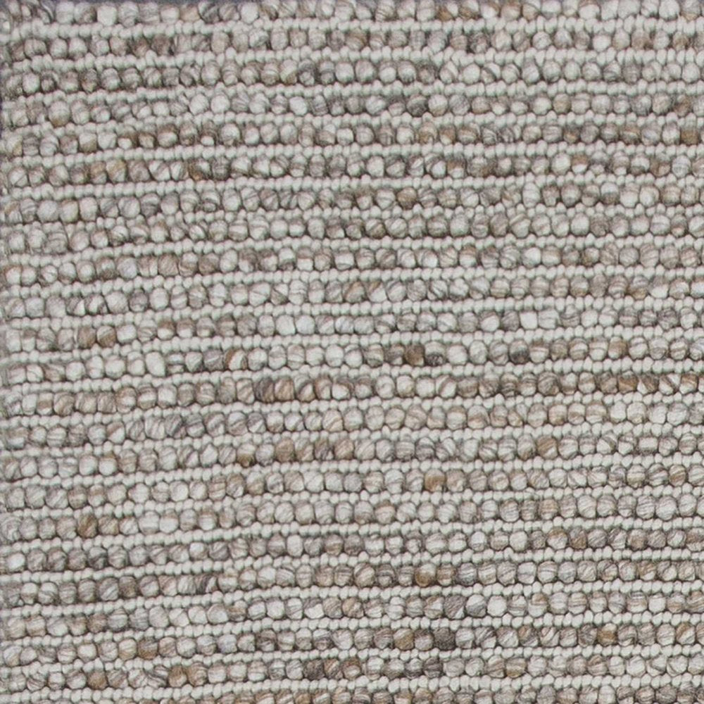 5' X 7' Natural Wool Hand Woven Area Rug
