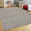 5' X 7' Natural Wool Hand Woven Area Rug