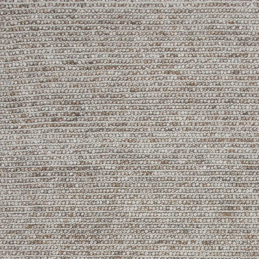 5' X 7' Natural Wool Hand Woven Area Rug