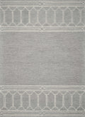 8' X 10'  Wool Grey Area Rug