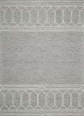 8' X 10'  Wool Grey Area Rug
