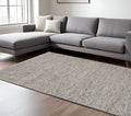 5' X 7' Natural Wool Hand Woven Area Rug