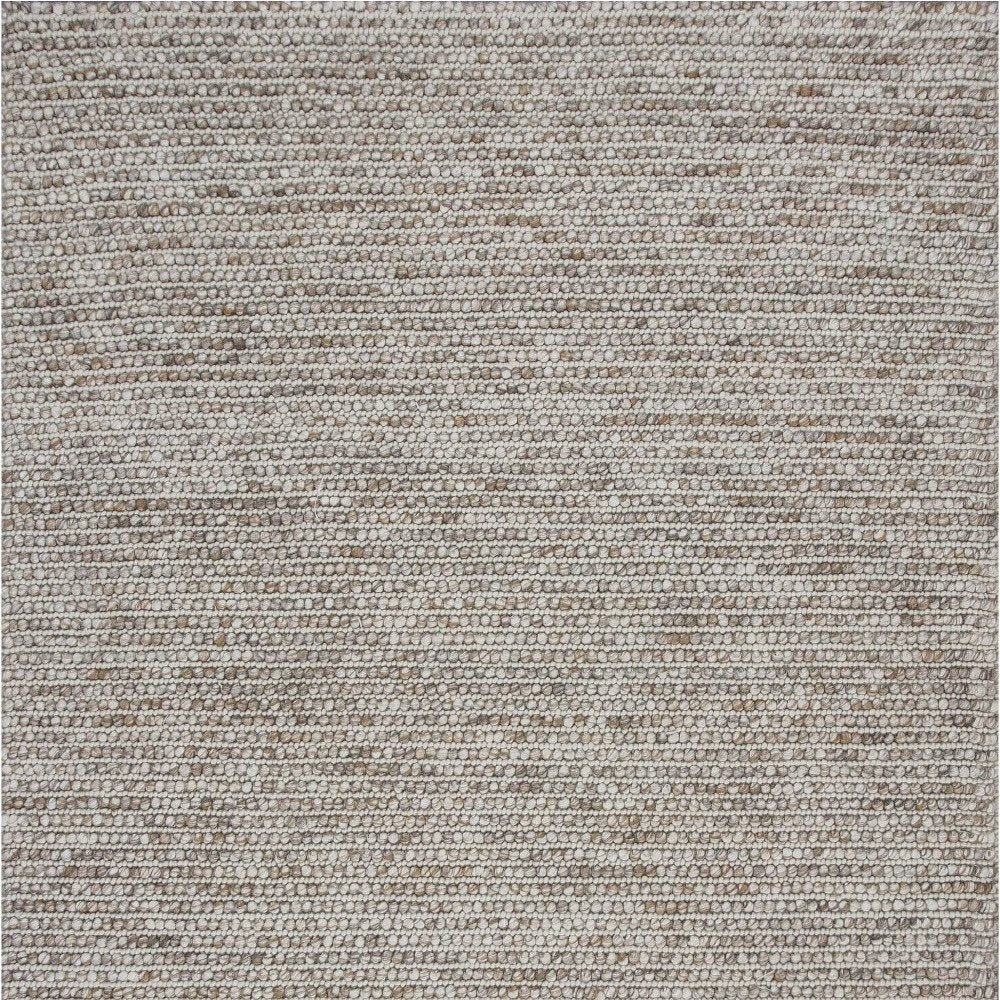 5' X 7' Natural Wool Hand Woven Area Rug