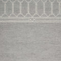 8' X 10'  Wool Grey Area Rug