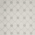 5' X 7' Ivory And Gray Wool Ogee Hand Tufted Area Rug