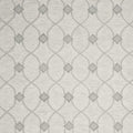 5' X 7' Ivory And Gray Wool Ogee Hand Tufted Area Rug