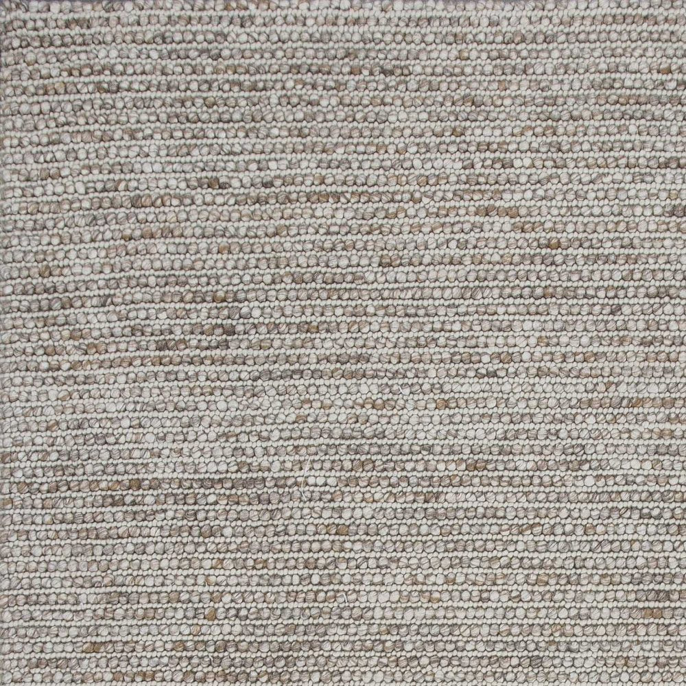 5' X 7' Natural Wool Hand Woven Area Rug