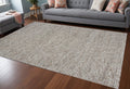5' X 7' Natural Wool Hand Woven Area Rug