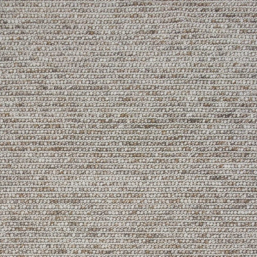 5' X 7' Natural Wool Hand Woven Area Rug