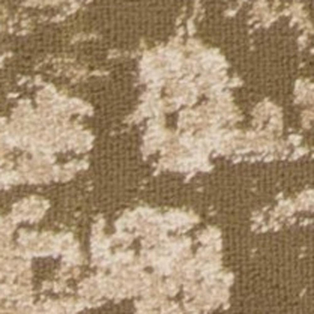 5' X 8' Beige And Tan Floral Medallion Distressed Area Rug