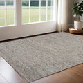 5' X 7' Natural Wool Hand Woven Area Rug