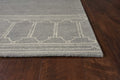 8' X 10'  Wool Grey Area Rug