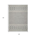 8' X 10'  Wool Grey Area Rug