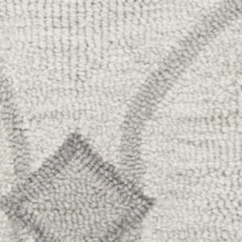 5' X 7' Ivory And Gray Wool Ogee Hand Tufted Area Rug