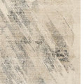 5' X 8' Ivory And Gray Abstract Area Rug