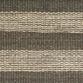5' X 7' Brown and Beige Striped Hand Woven Area Rug