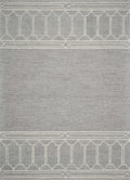 8' X 10'  Wool Grey Area Rug