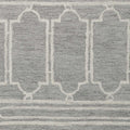 8' X 10'  Wool Grey Area Rug