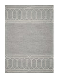 8' X 10'  Wool Grey Area Rug
