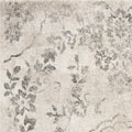 5' X 8' Gray And Tan Floral Distressed Area Rug