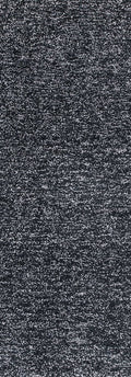 8' Black And White Hand Woven Runner Rug