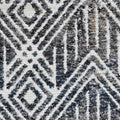 9' X 13' Gray and Ivory Geometric Area Rug