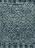 7' X 10' Gray and Black Wool Geometric Hand Tufted Area Rug