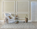 5' X 7' Gray And Light Gray Wool Geometric Hand Tufted Area Rug