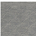 7' X 10' Denim Blue And Gray Wool Geometric Hand Tufted Area Rug