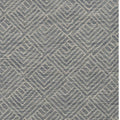 7' X 10' Denim Blue And Gray Wool Geometric Hand Tufted Area Rug