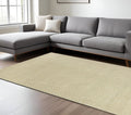 7' X 10' Ivory And Beige Jute Chevron Hand Woven Area Rug