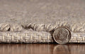 2' X 4' Gray Jute Chevron Hand Woven Area Rug