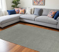2' X 4' Gray Jute Chevron Hand Woven Area Rug