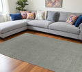 2' X 4' Gray Jute Chevron Hand Woven Area Rug