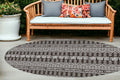 3' X 4' Charcoal Southwestern Indoor Outdoor Area Rug