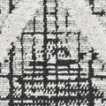 5' X 8' Cream And Charcoal Geometric Area Rug