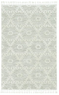 5' X 8' Beige and Ivory Geometric Area Rug