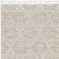 5' X 8' Beige and Ivory Geometric Area Rug