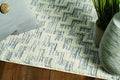 5' X 8' Gray and Ivory Geometric Area Rug