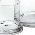 Set of Two Clear Crystal Glass Stemless Carafe And Drinking Glass