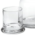 Set of Two Clear Crystal Glass Stemless Carafe And Drinking Glass