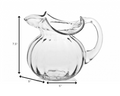 Mouth Blown Glass Pitcher  42 Oz