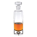 Mouth Blown European Crystal Round Decanter 28 Oz