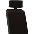 30" Dark Brown Teak Rectangular Shower Bench With Shelf