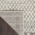 5' X 7' Gray And Ivory Geometric Distressed Area Rug